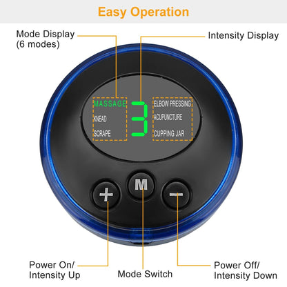 EMS foot massage pad electric stimulator with 6 modes and 10 intensity levels for leg and muscle pain relief